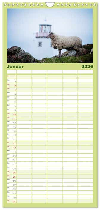 Unter Schafen - Wegbegleiter auf Reisen (CALVENDO Familienplaner 2026)