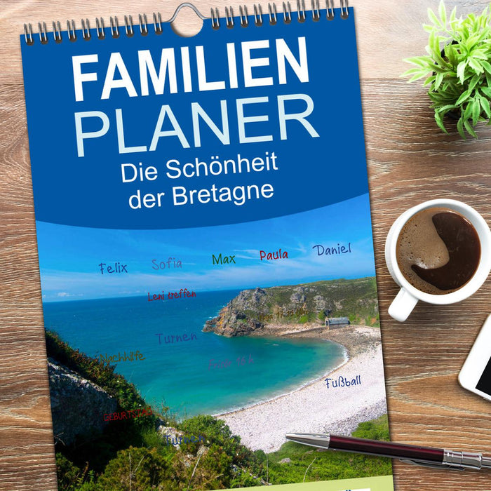 Die Schönheit der Bretagne (CALVENDO Familienplaner 2026)