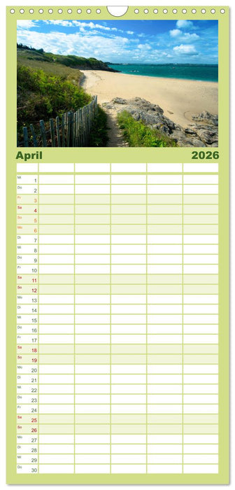 Die Schönheit der Bretagne (CALVENDO Familienplaner 2026)