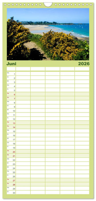 Die Schönheit der Bretagne (CALVENDO Familienplaner 2026)