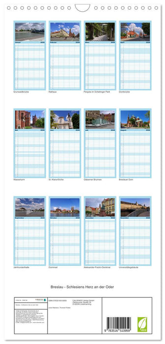 Breslau - Schlesiens Herz an der Oder (CALVENDO Familienplaner 2026)