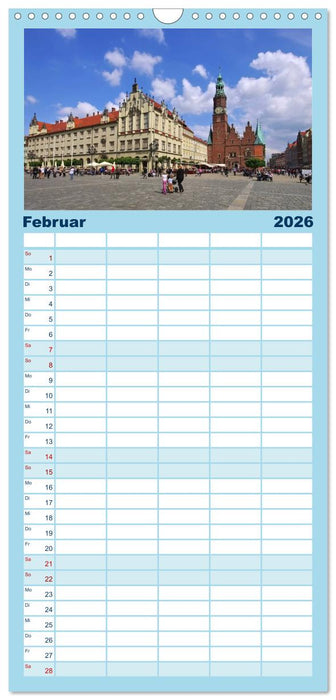 Breslau - Schlesiens Herz an der Oder (CALVENDO Familienplaner 2026)