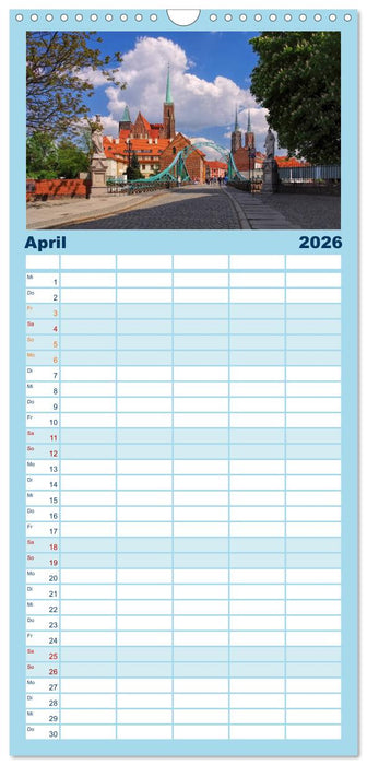 Breslau - Schlesiens Herz an der Oder (CALVENDO Familienplaner 2026)