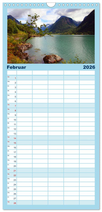 Norwegens Wilder Westen (CALVENDO Familienplaner 2026)