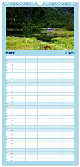 Norwegens Wilder Westen (CALVENDO Familienplaner 2026)