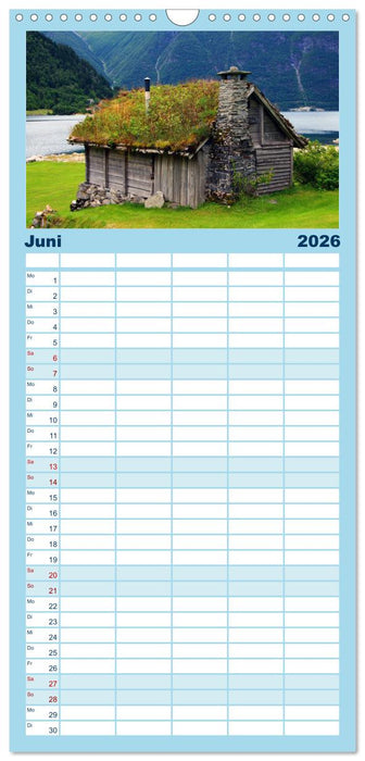 Norwegens Wilder Westen (CALVENDO Familienplaner 2026)