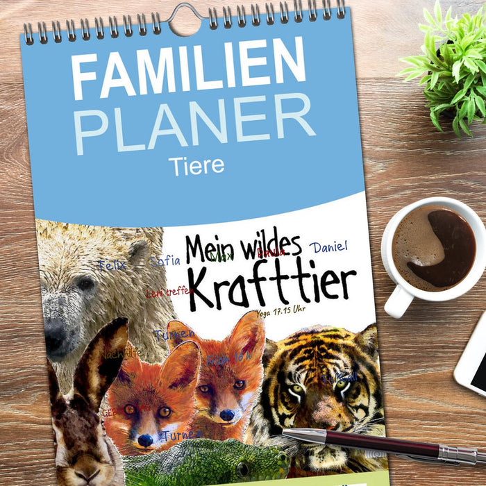 Mein wildes Krafttier voller Achtsamkeit (CALVENDO Familienplaner 2026)