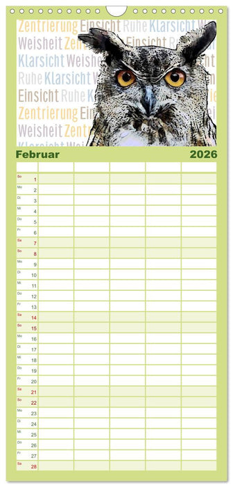 Mein wildes Krafttier voller Achtsamkeit (CALVENDO Familienplaner 2026)