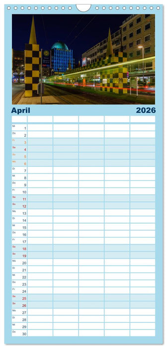 Hannover bei Nacht 2026 (CALVENDO Familienplaner 2026)