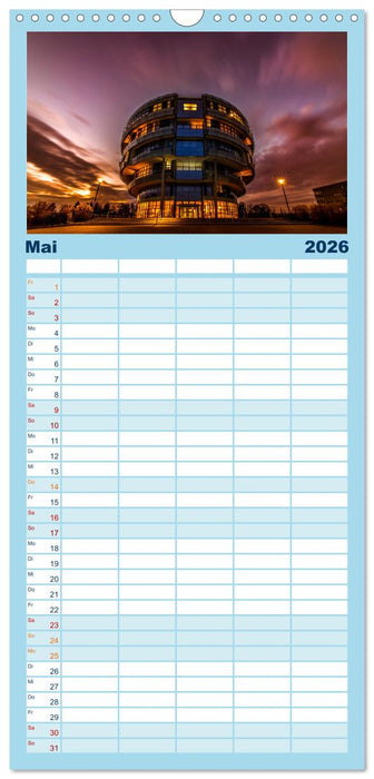 Hannover bei Nacht 2026 (CALVENDO Familienplaner 2026)