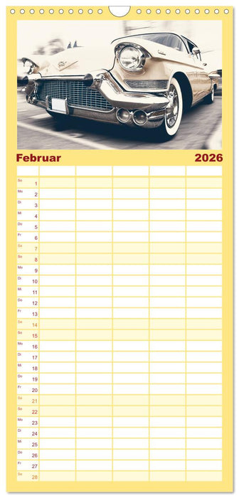 Retro Cars (CALVENDO Familienplaner 2026)