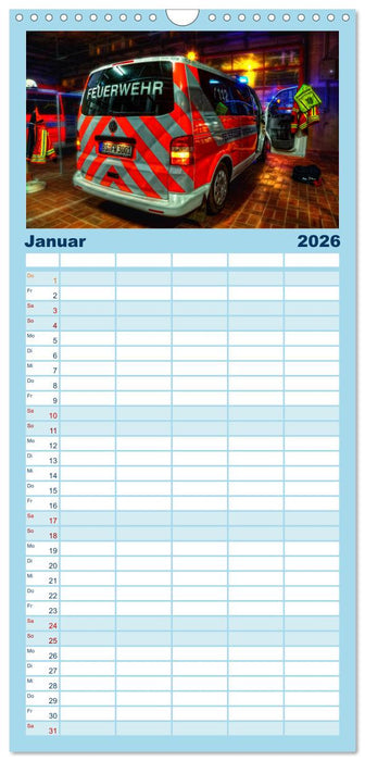 Berufsfeuerwehr Braunschweig (CALVENDO Familienplaner 2026)