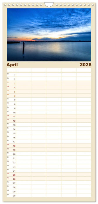 See- und Flußlandschaften in Brandenburg (CALVENDO Familienplaner 2026)