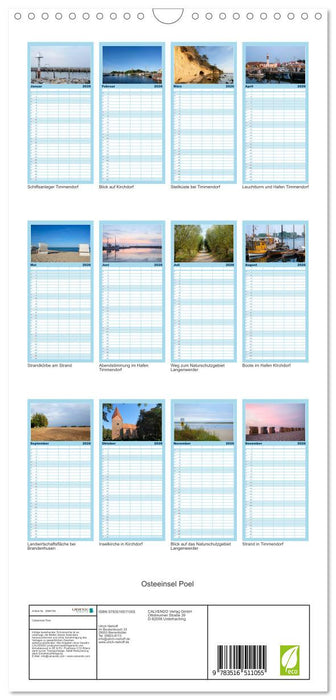 Osteeinsel Poel (CALVENDO Familienplaner 2026)