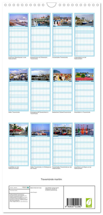 Travemünde maritim (CALVENDO Familienplaner 2026)