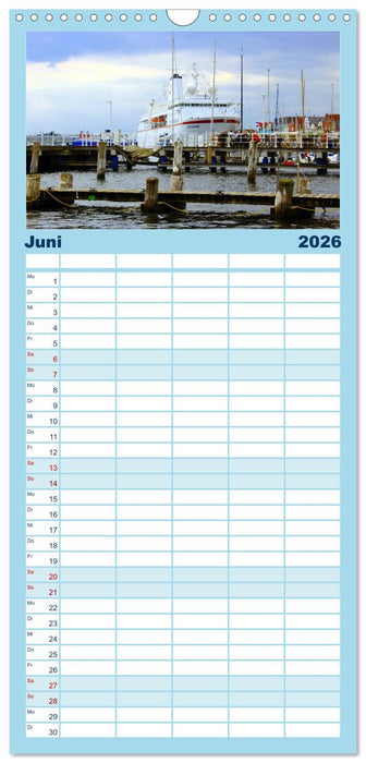 Travemünde maritim (CALVENDO Familienplaner 2026)