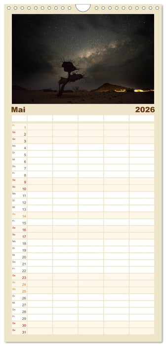 Namibia - Sehnsucht der Ferne (CALVENDO Familienplaner 2026)