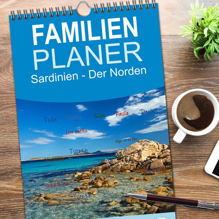 Sardinien - Der Norden (CALVENDO Familienplaner 2026)