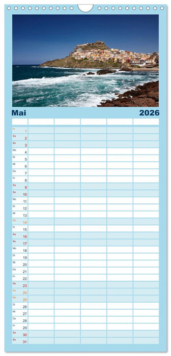 Sardinien - Der Norden (CALVENDO Familienplaner 2026)