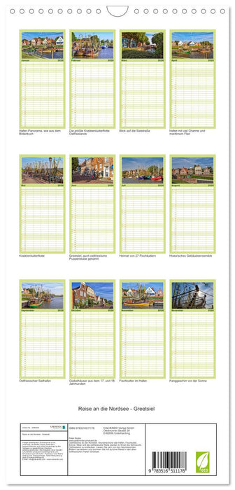 Reise an die Nordsee - Greetsiel (CALVENDO Familienplaner 2026)