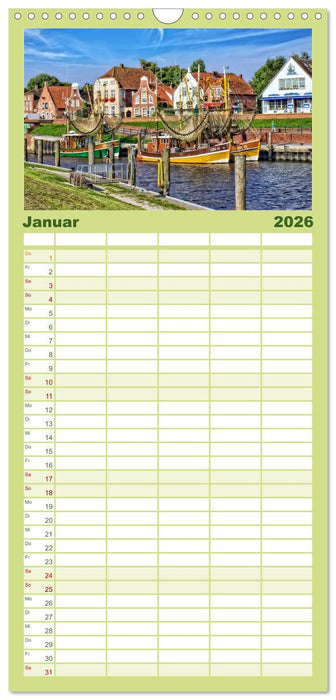 Reise an die Nordsee - Greetsiel (CALVENDO Familienplaner 2026)