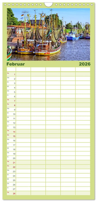 Reise an die Nordsee - Greetsiel (CALVENDO Familienplaner 2026)