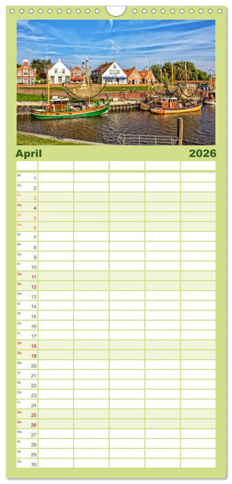 Reise an die Nordsee - Greetsiel (CALVENDO Familienplaner 2026)