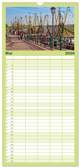 Reise an die Nordsee - Greetsiel (CALVENDO Familienplaner 2026)