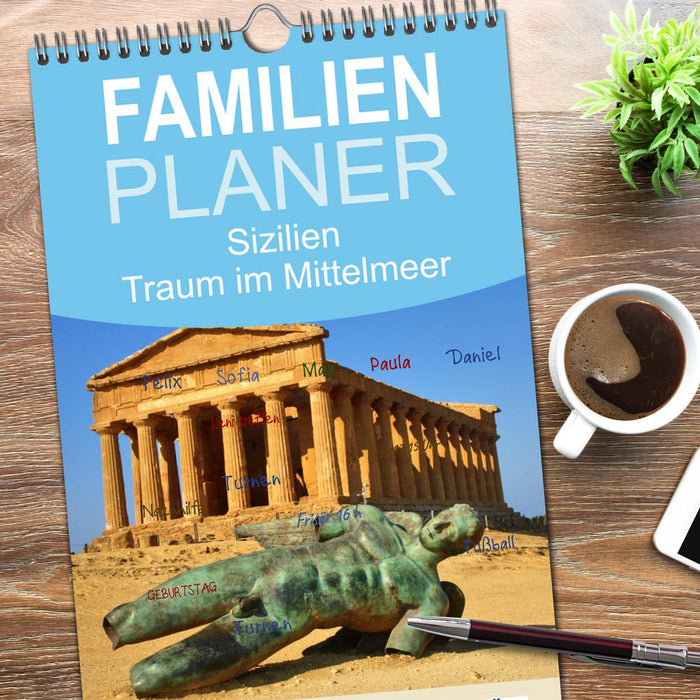Sizilien - Traum im Mittelmeer (CALVENDO Familienplaner 2026)