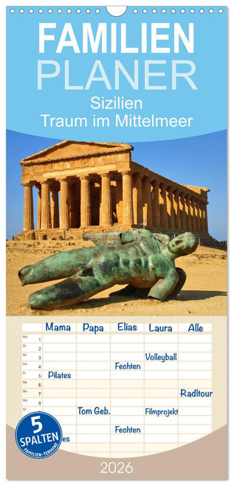 Sizilien - Traum im Mittelmeer (CALVENDO Familienplaner 2026)