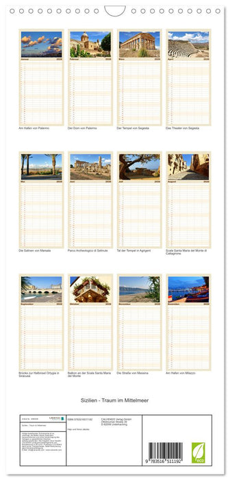 Sizilien - Traum im Mittelmeer (CALVENDO Familienplaner 2026)