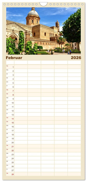Sizilien - Traum im Mittelmeer (CALVENDO Familienplaner 2026)