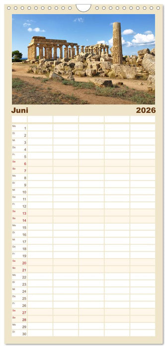 Sizilien - Traum im Mittelmeer (CALVENDO Familienplaner 2026)