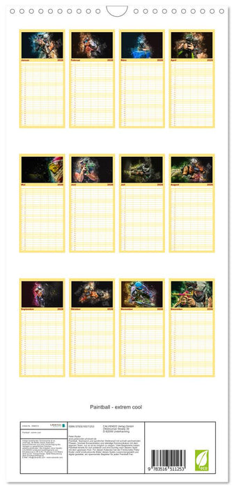 Paintball - extrem cool (CALVENDO Familienplaner 2026)