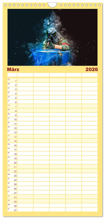 Paintball - extrem cool (CALVENDO Familienplaner 2026)