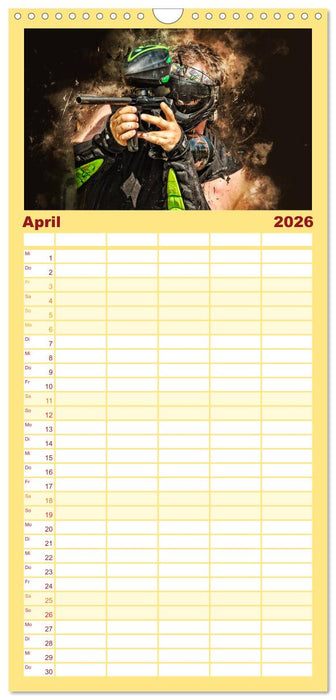 Paintball - extrem cool (CALVENDO Familienplaner 2026)