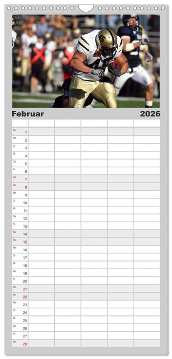 American Football - Athleten (CALVENDO Familienplaner 2026)