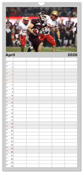 American Football - Athleten (CALVENDO Familienplaner 2026)