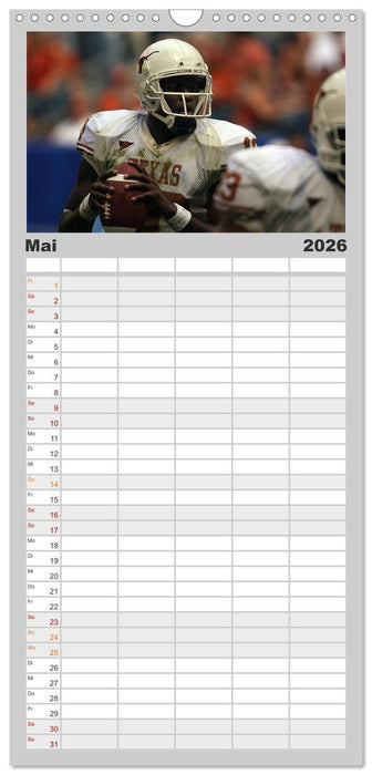 American Football - Athleten (CALVENDO Familienplaner 2026)