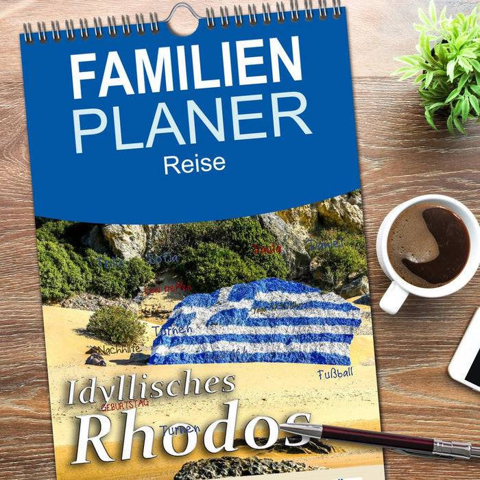 Idyllisches Rhodos (CALVENDO Familienplaner 2026)