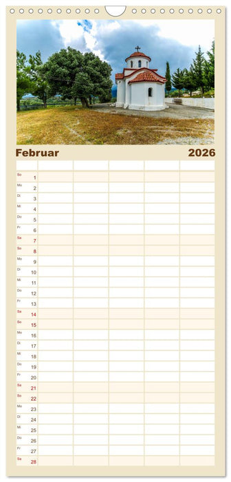 Idyllisches Rhodos (CALVENDO Familienplaner 2026)