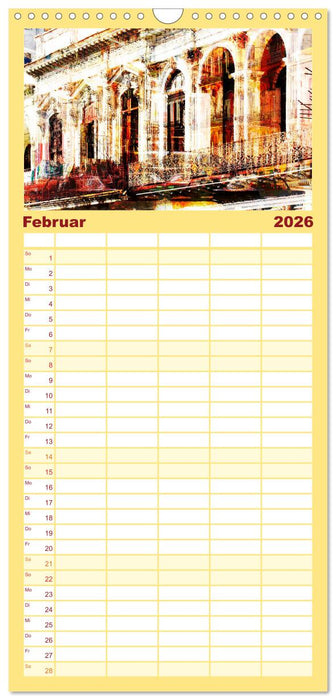 Kuba anders-Art-ig (CALVENDO Familienplaner 2026)