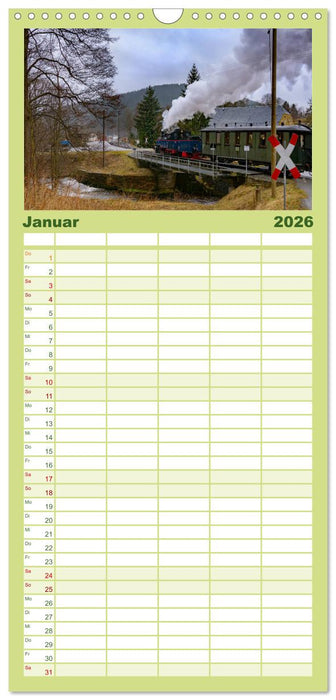 Dampf im Pressnitztal (CALVENDO Familienplaner 2026)