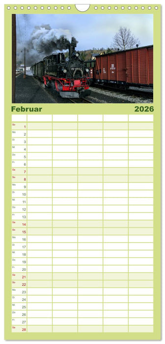 Dampf im Pressnitztal (CALVENDO Familienplaner 2026)