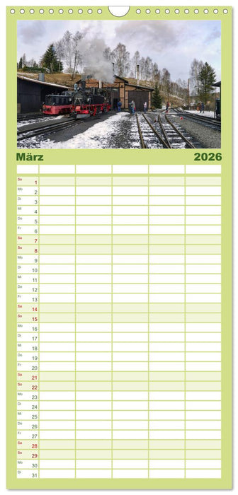 Dampf im Pressnitztal (CALVENDO Familienplaner 2026)