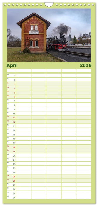 Dampf im Pressnitztal (CALVENDO Familienplaner 2026)