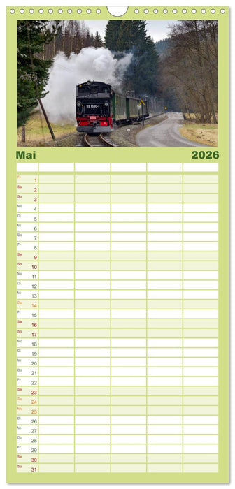 Dampf im Pressnitztal (CALVENDO Familienplaner 2026)