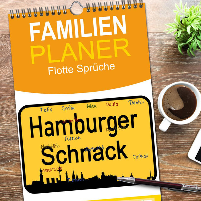 Hamburger Schnack (CALVENDO Familienplaner 2026)
