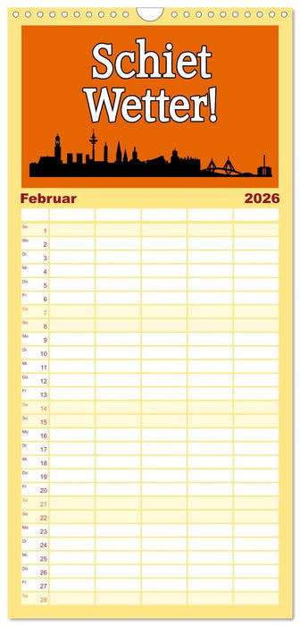 Hamburger Schnack (CALVENDO Familienplaner 2026)