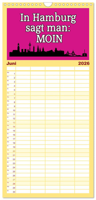 Hamburger Schnack (CALVENDO Familienplaner 2026)